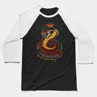 Vintage Muay Thai Tattoo Snake Baseball T-Shirt